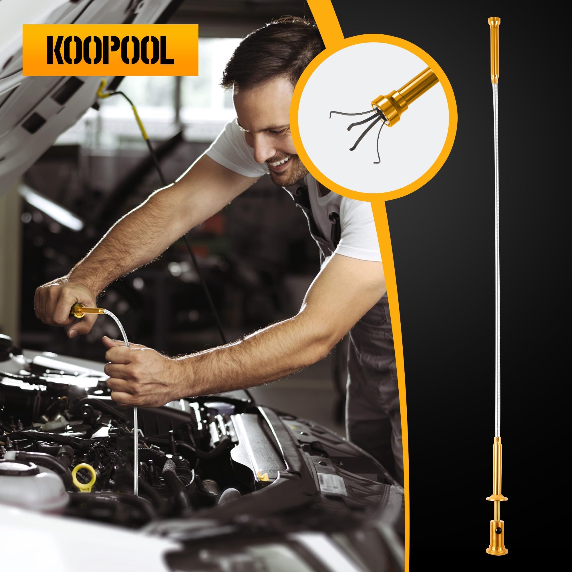 KOOPOOL chrome vanadium steel tools resist rust for long-term use