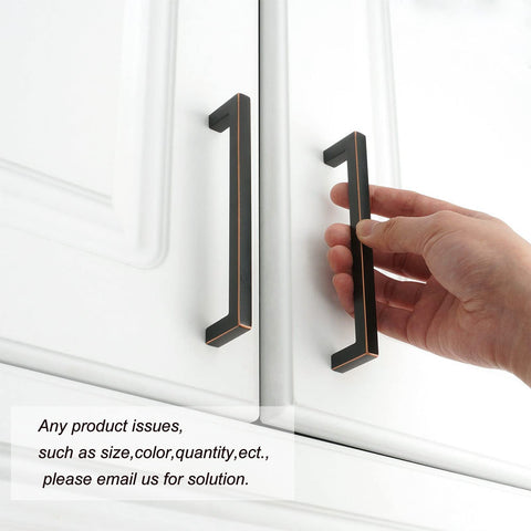 KOOFIZO bronze drawer pull with square edge adds modern detail and easy access.