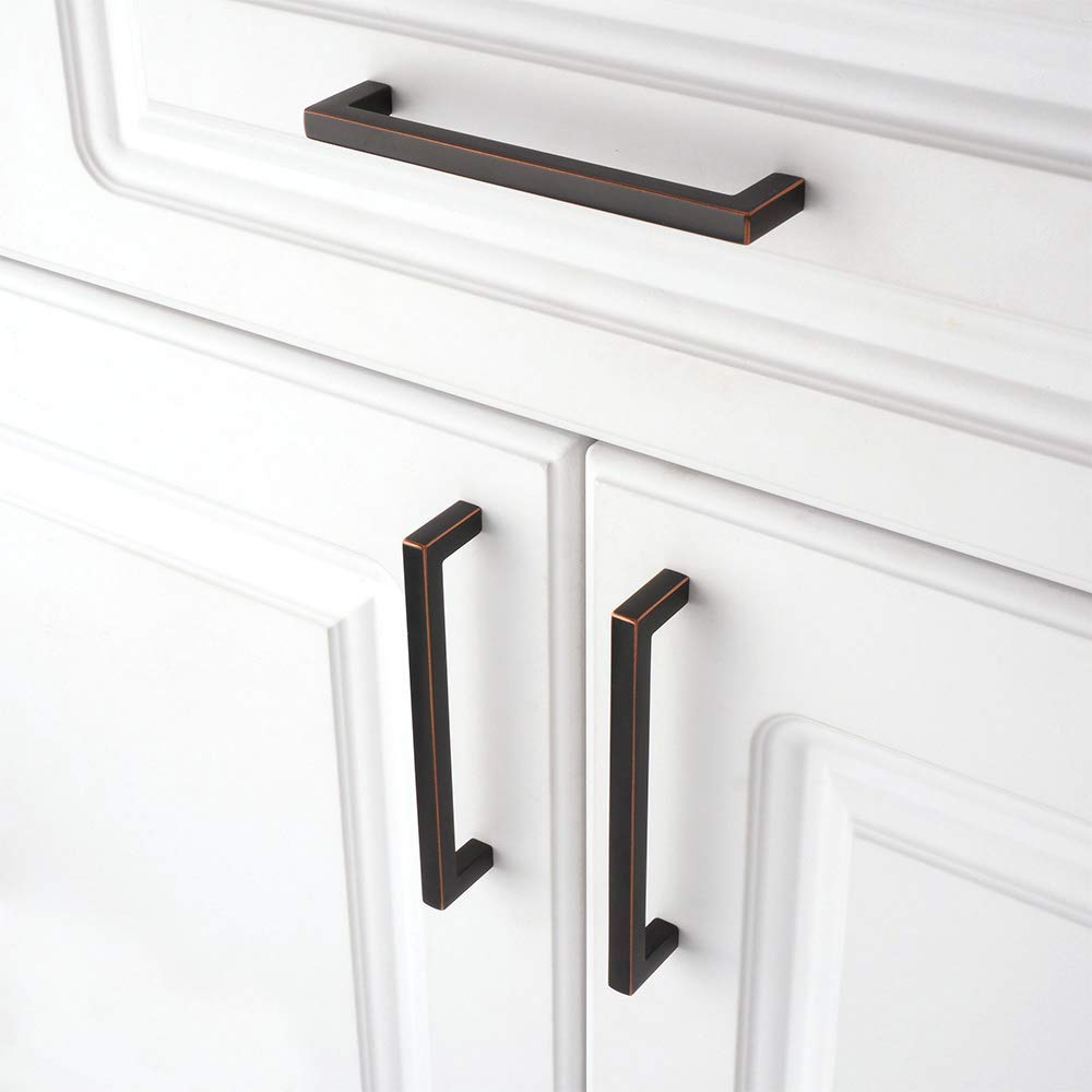 KOOFIZO bronze kitchen cabinet pull pack 10 for cohesive room look.