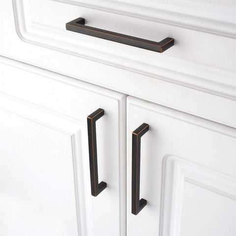 KOOFIZO bronze kitchen cabinet pull pack 10 for cohesive room look.