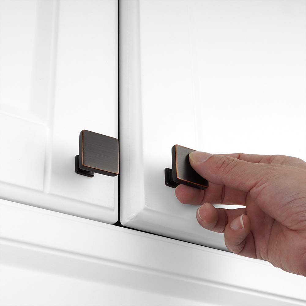 KOOFIZO bronze knob side view highlighting slim profile and smooth edges