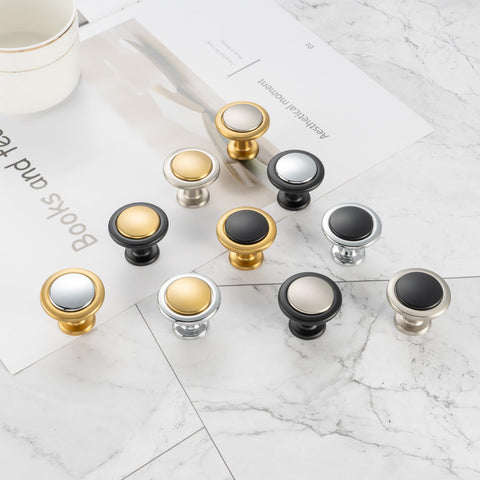 KOOFIZO brushed gold nickel pulls elevate cabinets and dressers