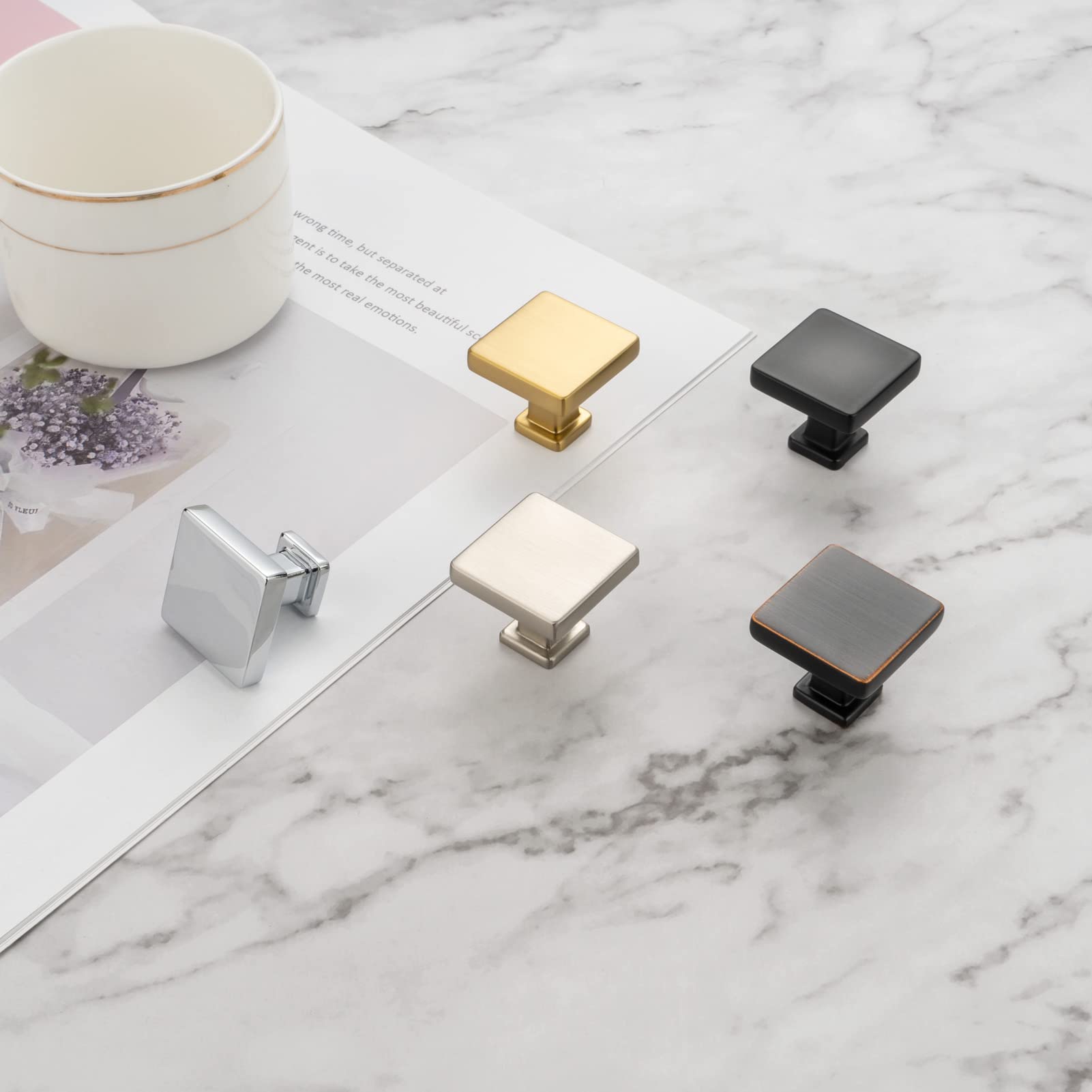 KOOFIZO easy-install cabinet knobs simplify upgrading doors and vanities.