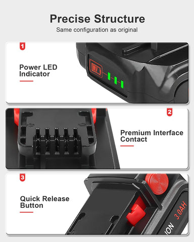 KOOMICY M-18 high-output battery pack in compact form