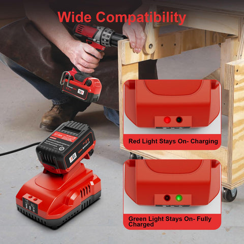 KOOMICY battery demonstrating compatibility across the M18 tools