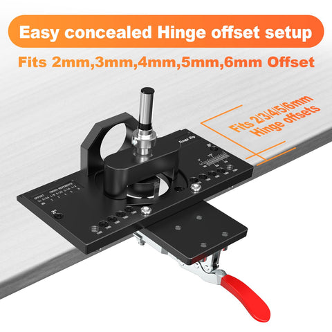 KOONE adjustable hinge offset dials simplify setting drilling positions accurately