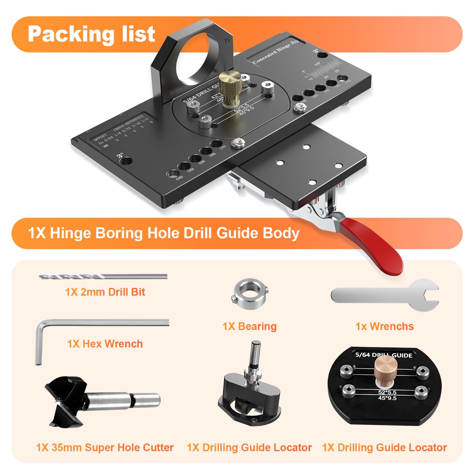 KOONE aluminum alloy construction offers durable, precise woodworking support