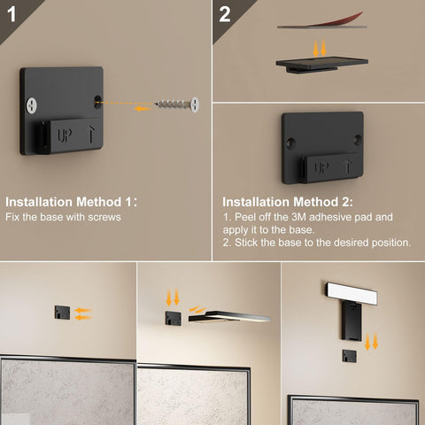 Koopala LED picture light demonstrates cordless setup for flexible placement