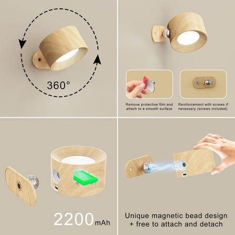 Koopala removable charging promotes flexible recharging away from outlets.