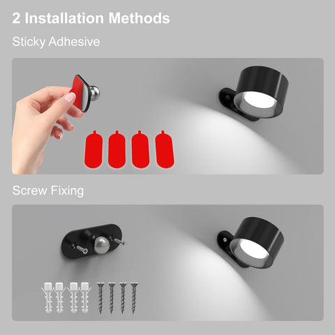 Koopala dimmable wall lamp displaying 3 brightness levels