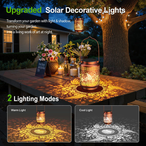 KOOPER upgraded brightness lantern provides sharper projections for outdoor gatherings.