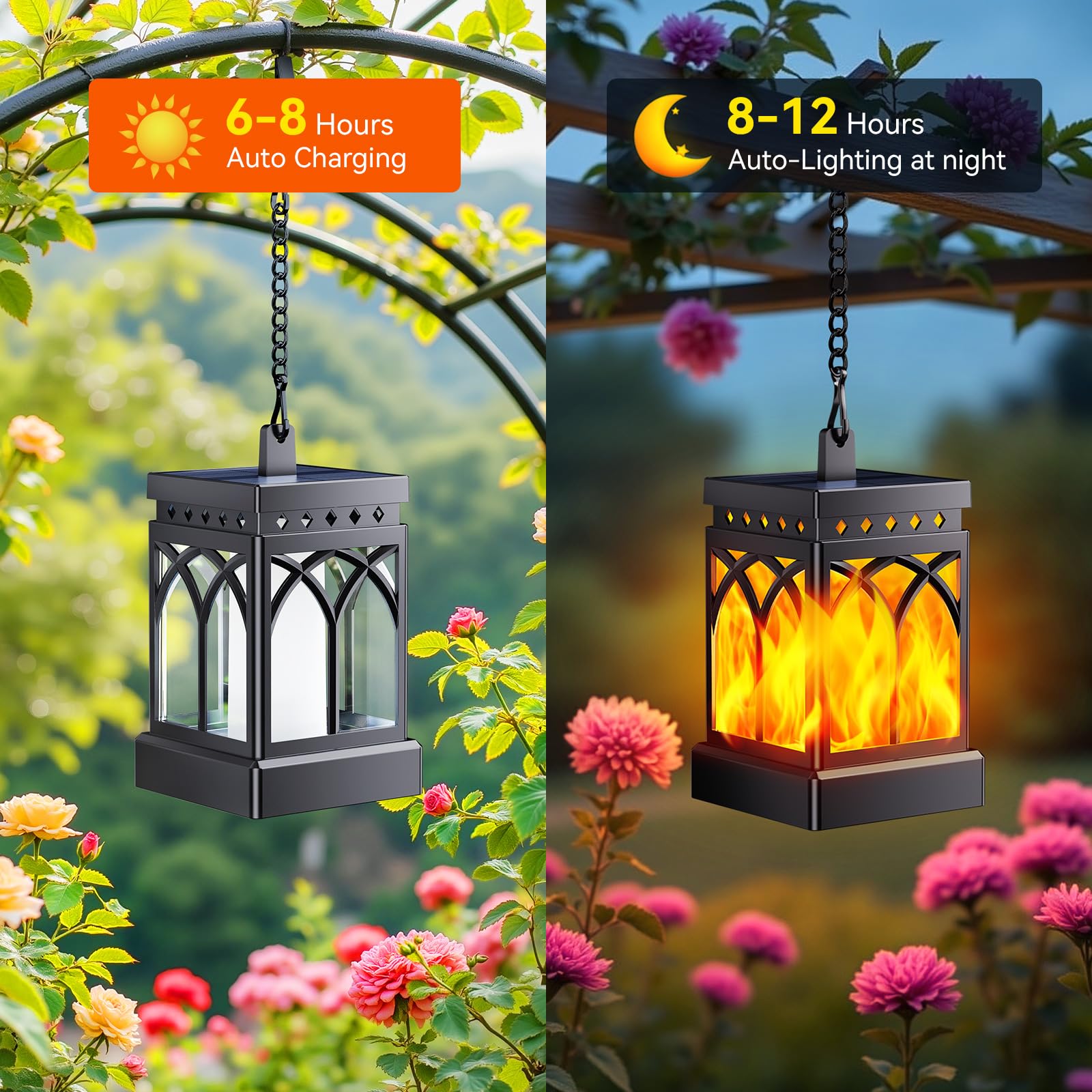 KOOPER hanging or tabletop lantern adds warm ambience to decks