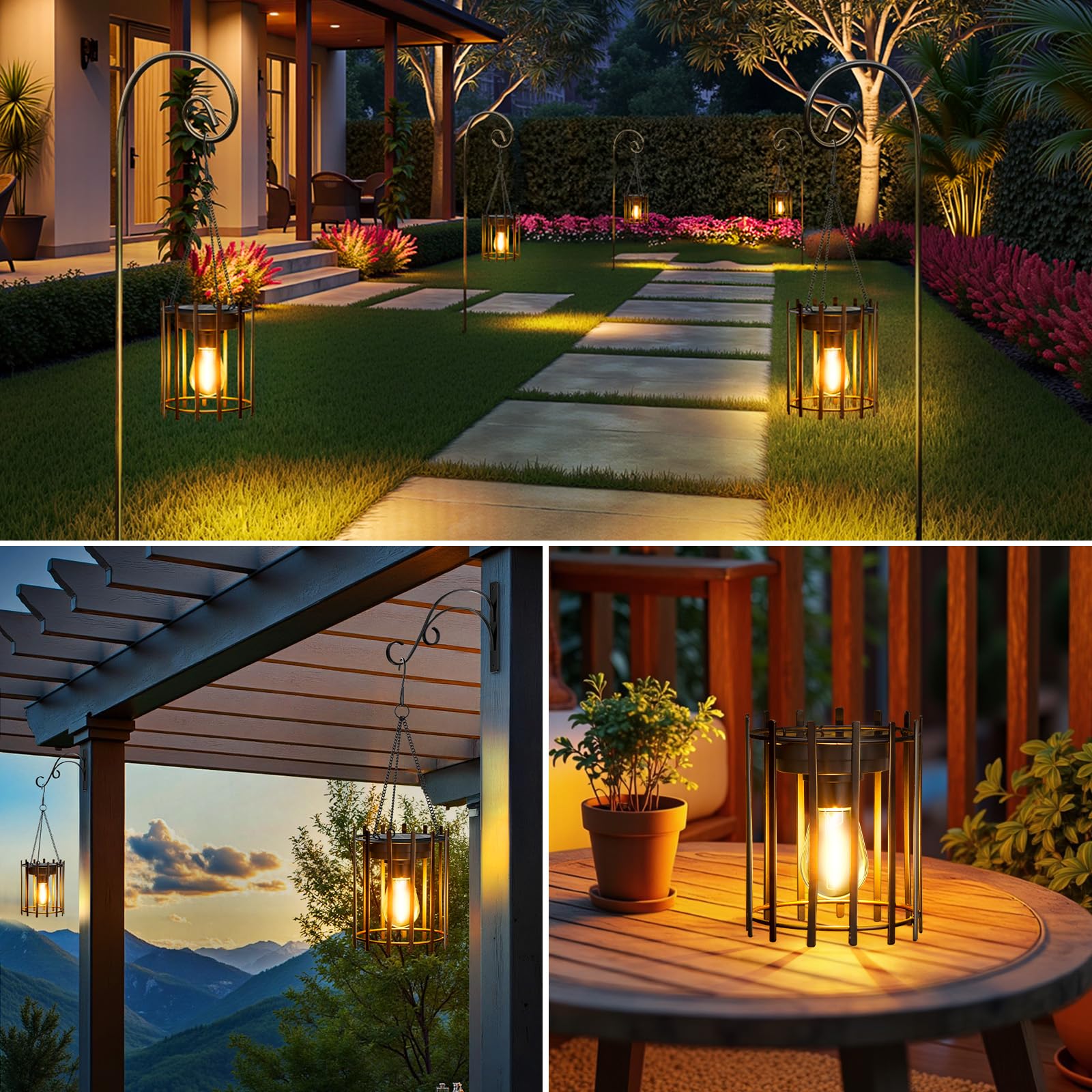 KOOPER solar lantern porch and yard illumination.
