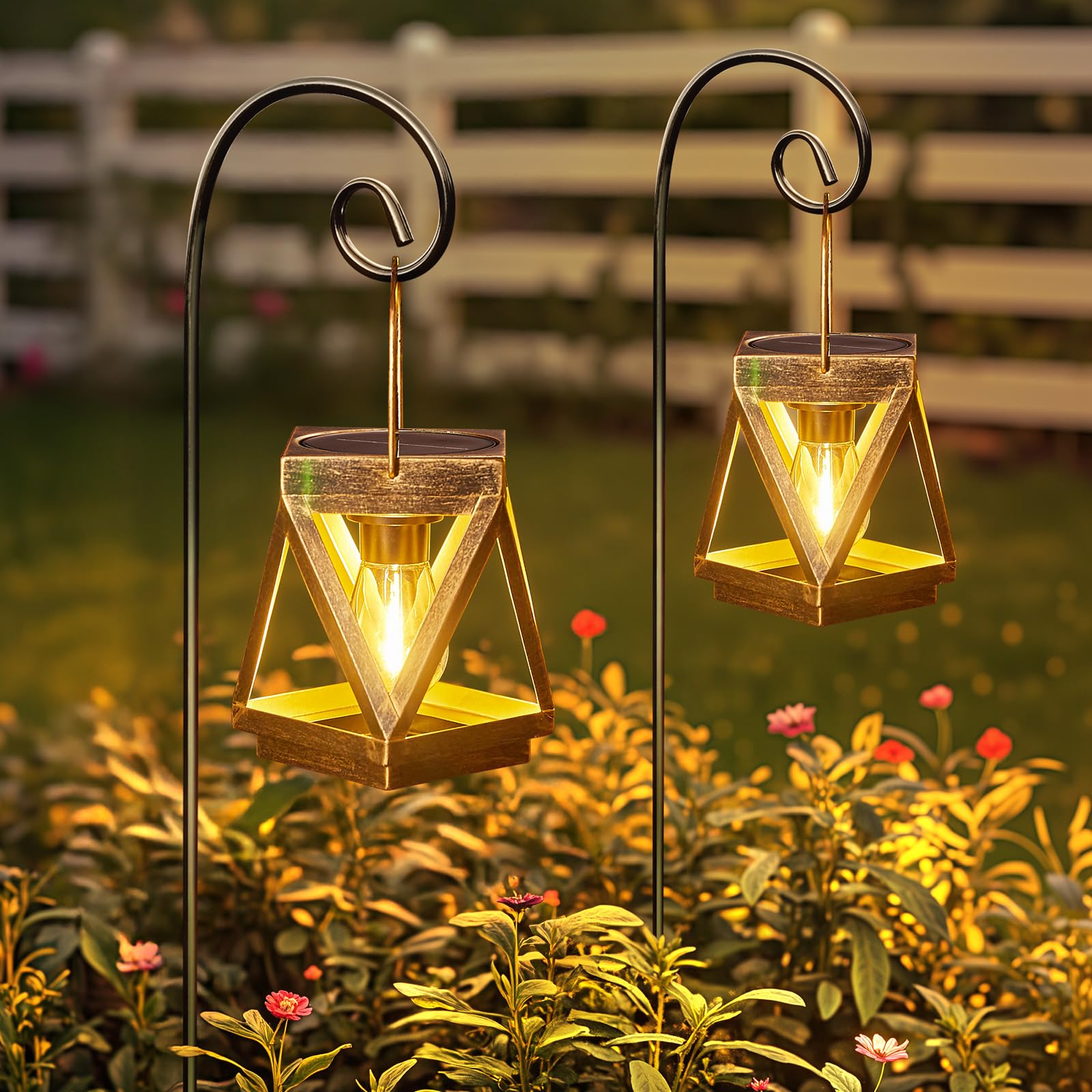 KOOPER bronze tabletop solar lantern provides soft, inviting illumination for meals.