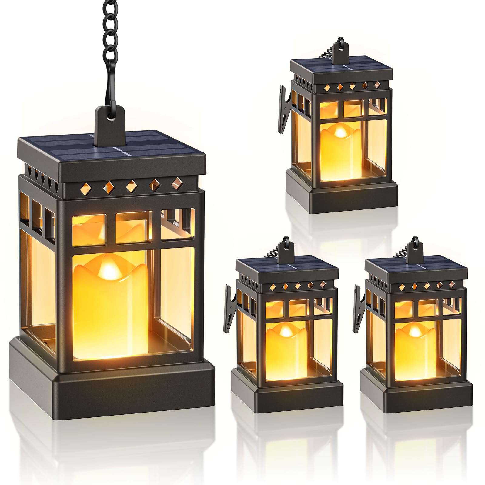 KOOPER solar lantern outdoor waterproof for year-round garden lighting