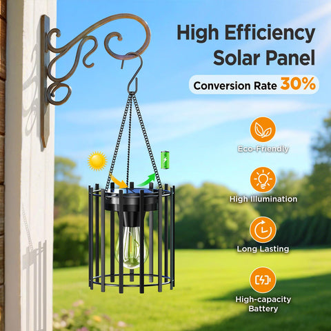 KOOPER solar lantern warm 3000K light along garden path.
