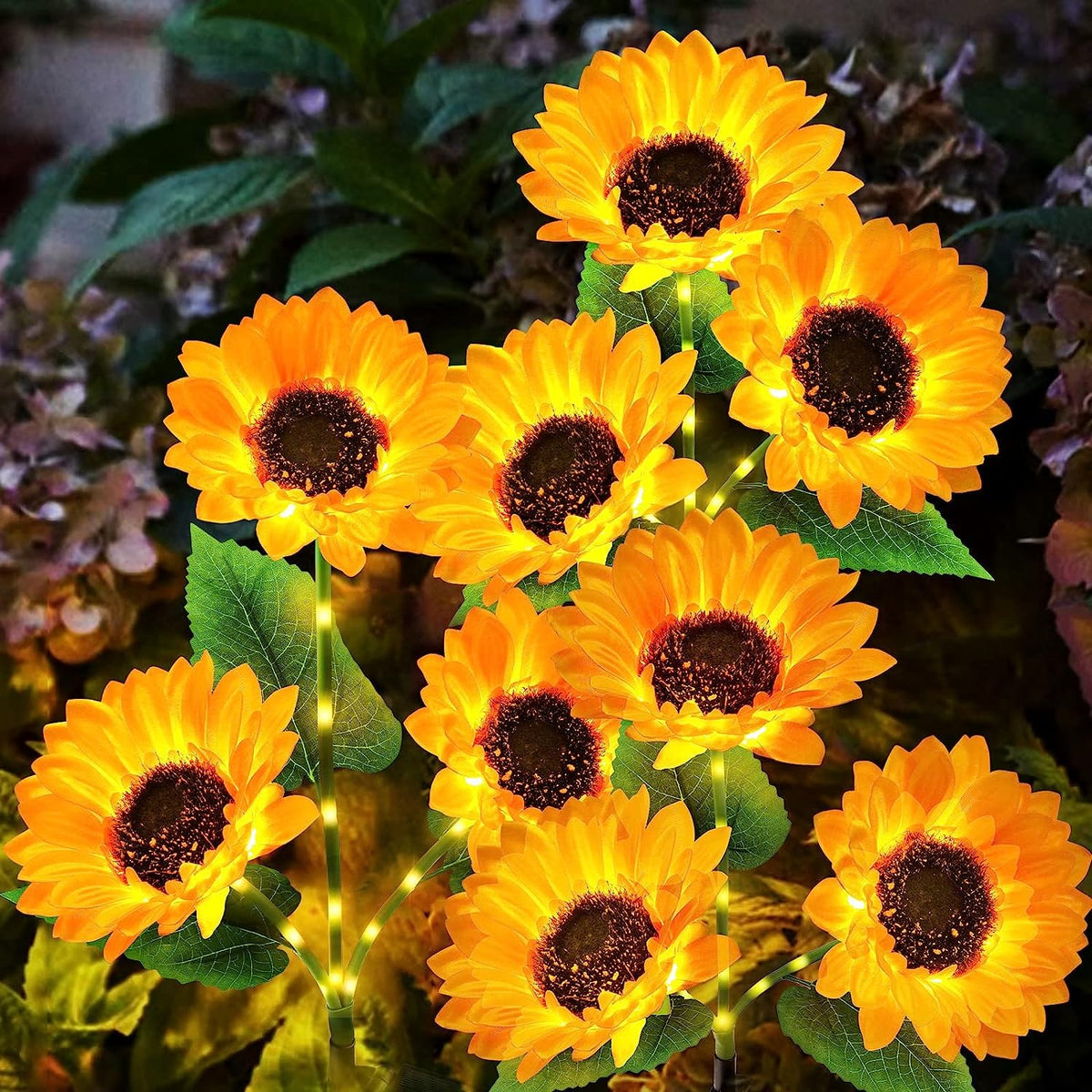KOOPER solar lights outdoor decor in a 6-pack provides a gentle garden glow.