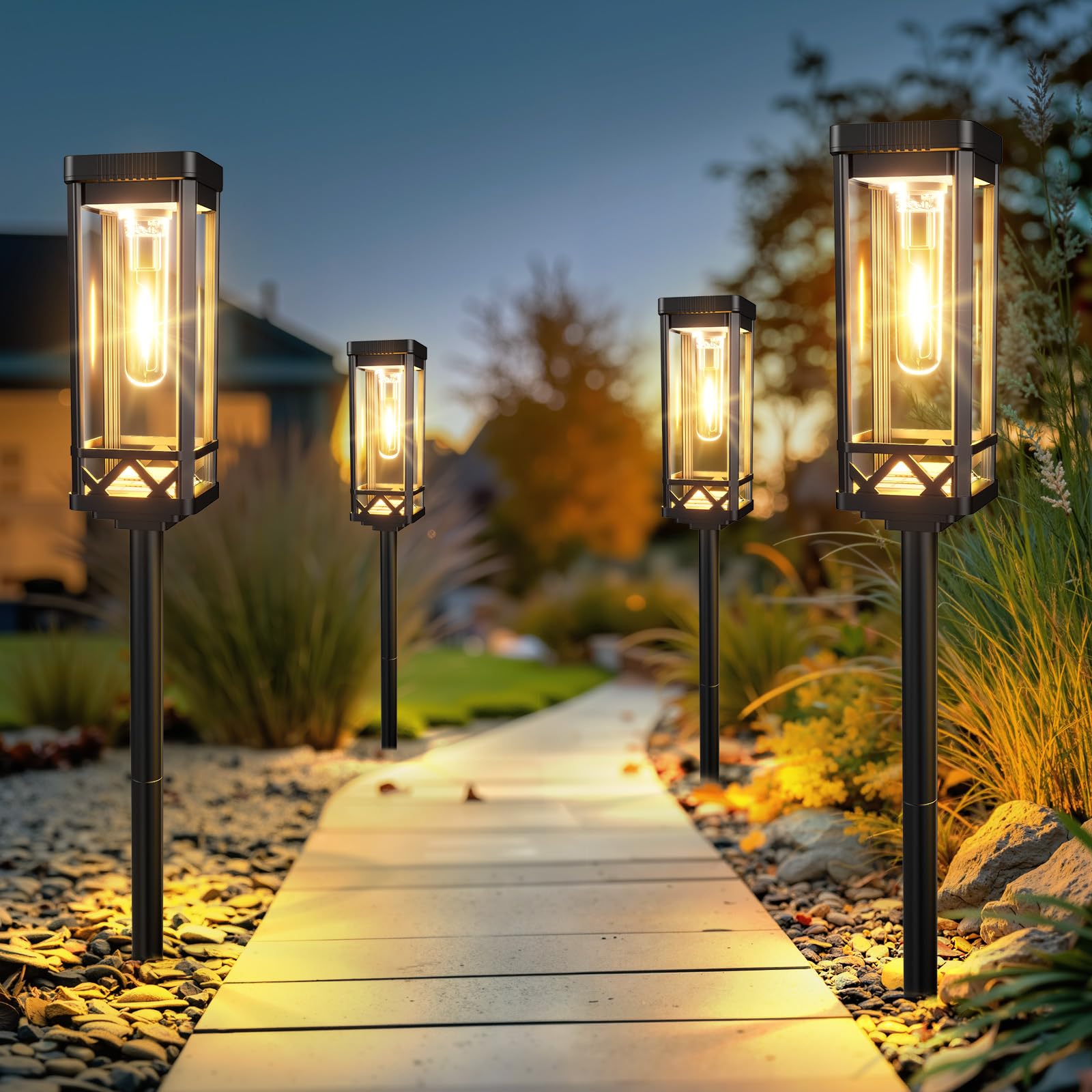 KOOPER pathway lights rise to 25.6 inches for bold landscape accents and clearer paths.