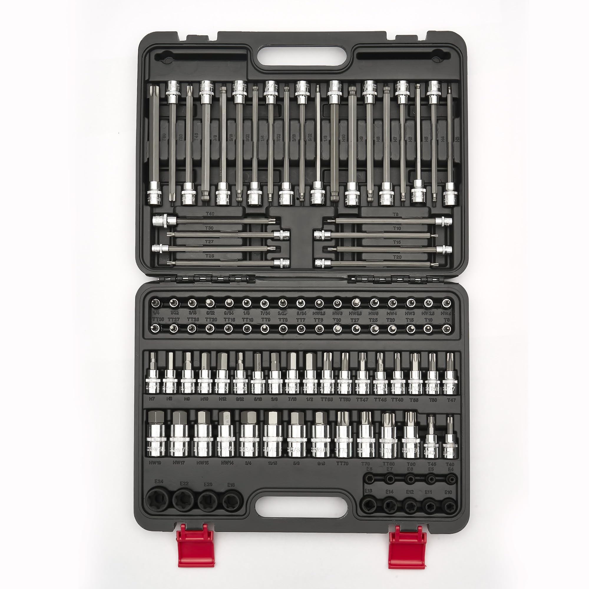 KOOPOOL 107-piece master Torx and Allen set in case for versatile automotive work