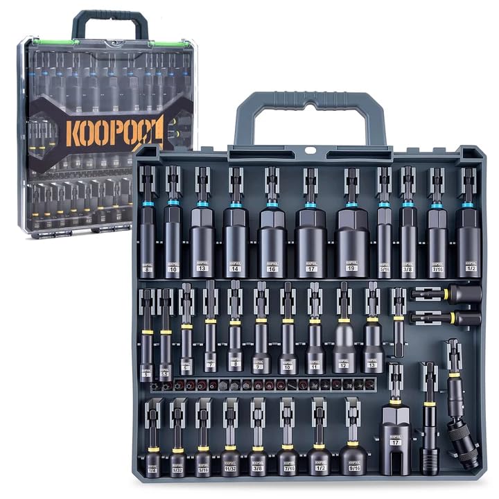 KOOPOOL impact socket set with magnetic nut drivers for secure grip during repairs
