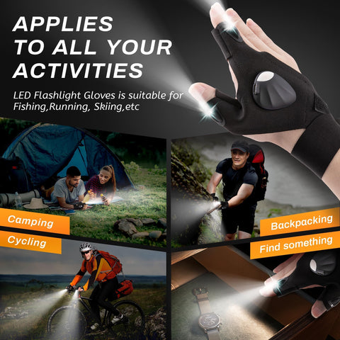 KOOPOOL LED Gloves in toolbox for quick repairs.