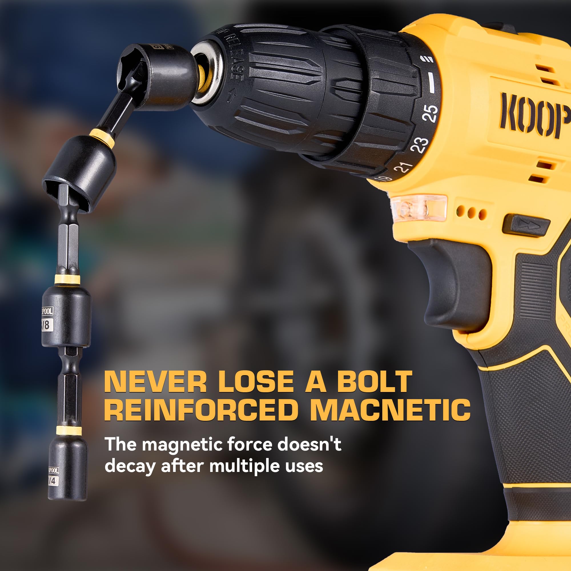 KOOPOOL power bits deliver efficient drive for tough materials