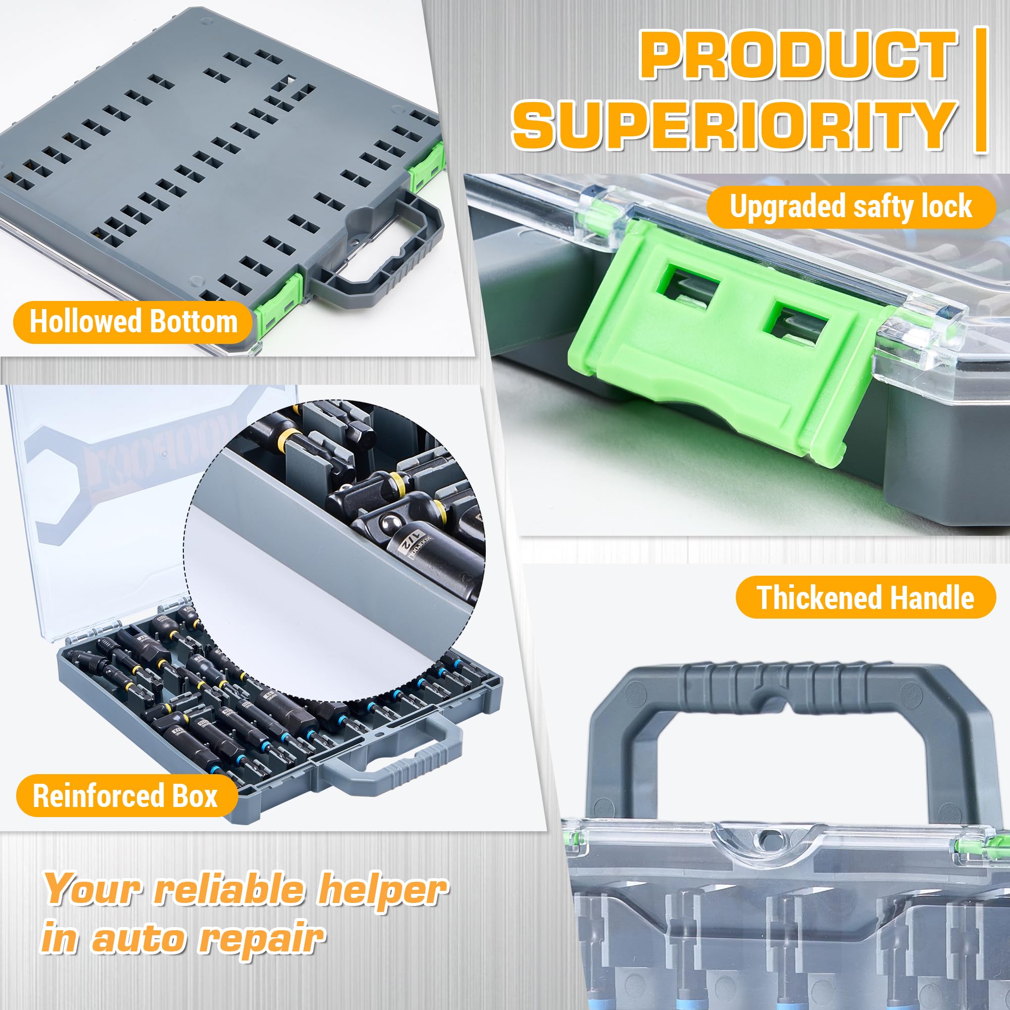 KOOPOOL rugged organized case keeps bits secure and visible