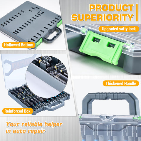 KOOPOOL rugged organized case keeps bits secure and visible