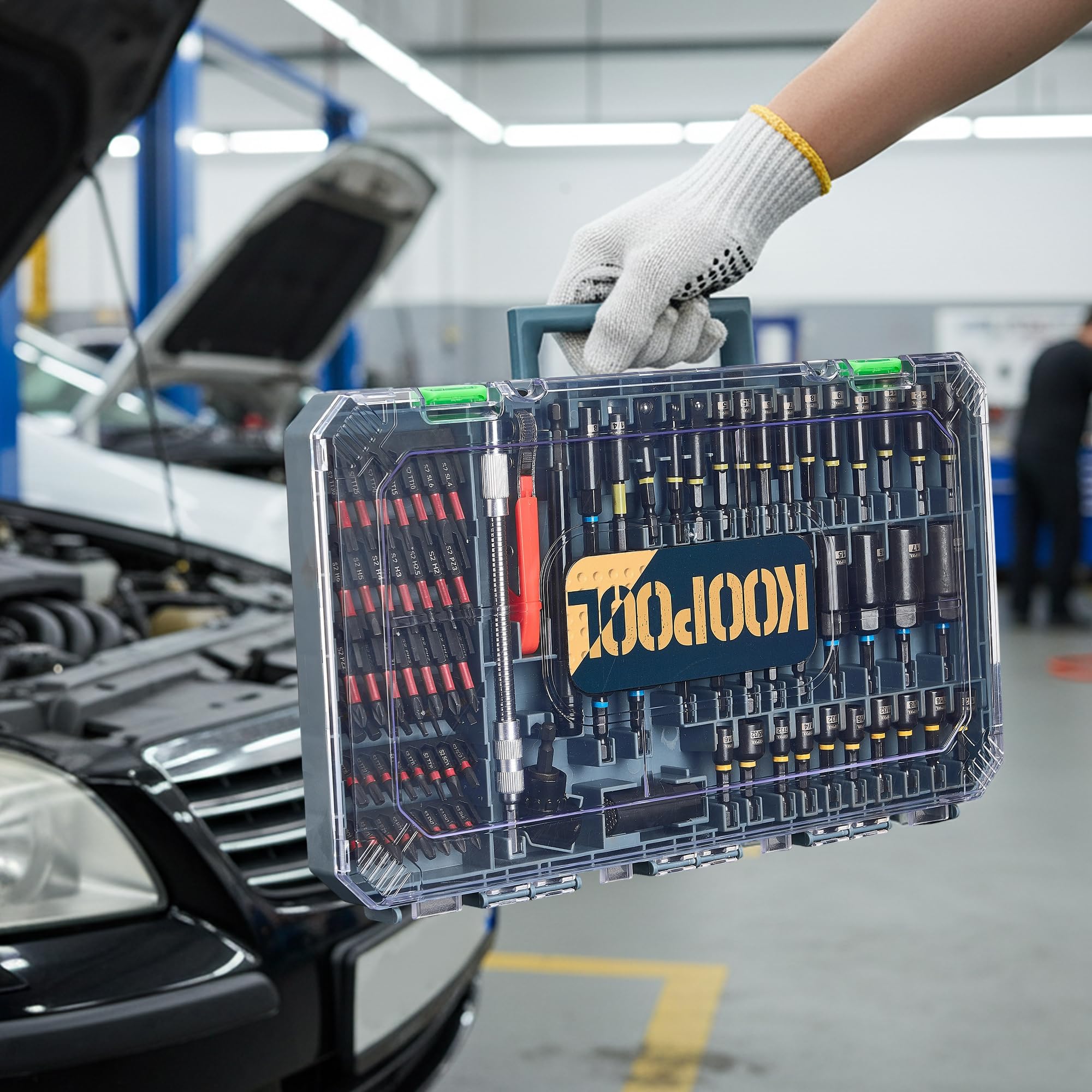 KOOPOOL socket adapter set expands compatibility with impact extensions and universal joints