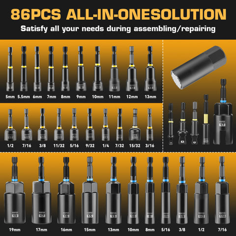 KOOPOOL universal joint extension reaches tight angles for fastener access