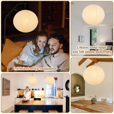 Koorle rice paper material provides soft glow and bulb protection