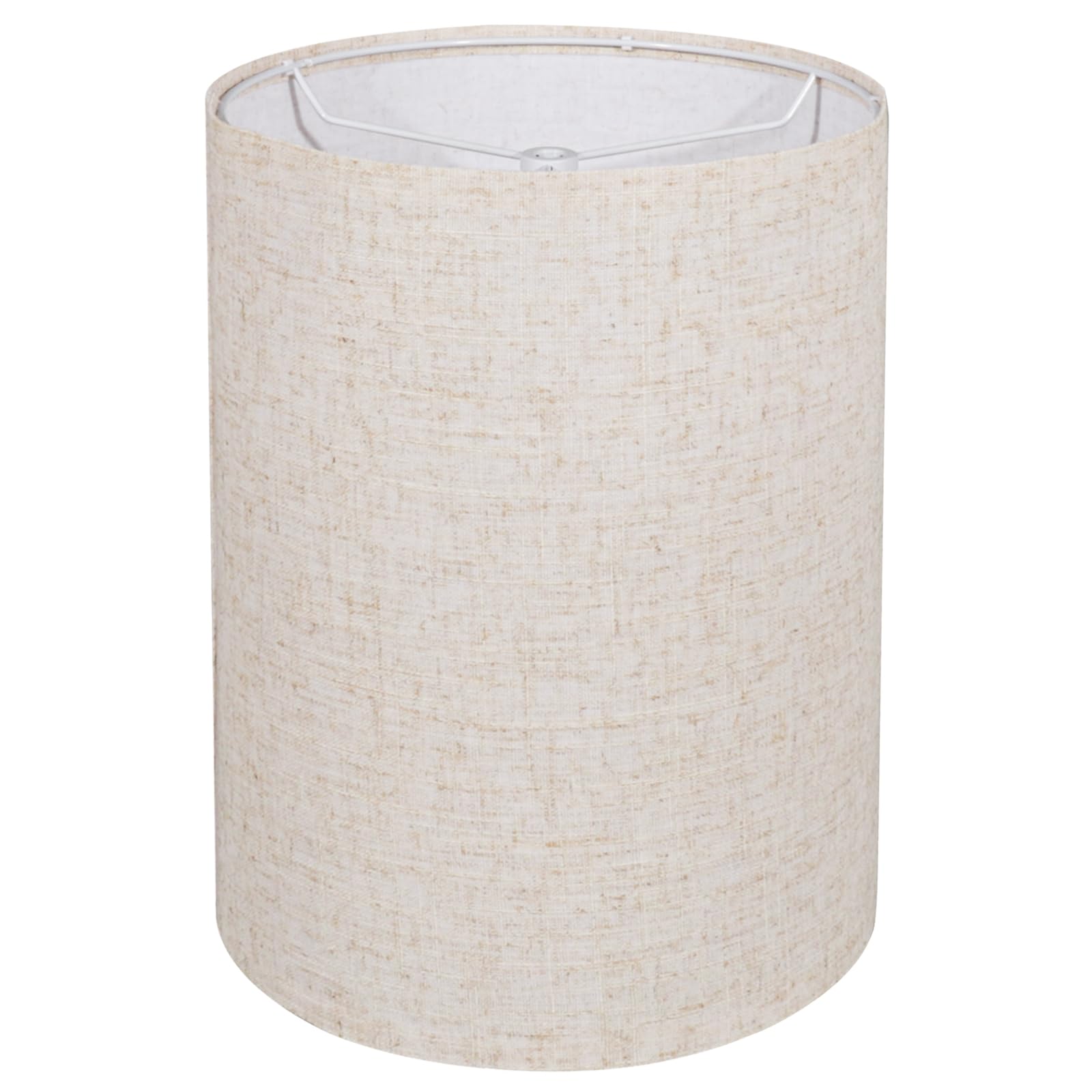 Koorle tall drum lamp shade beige with easy assembly for table and floor lamps.