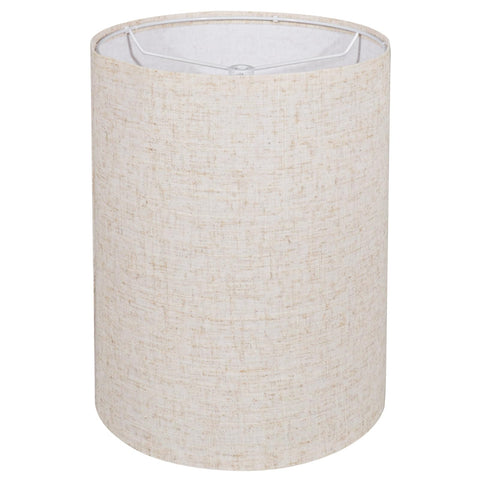 Koorle tall drum lamp shade beige with easy assembly for table and floor lamps.
