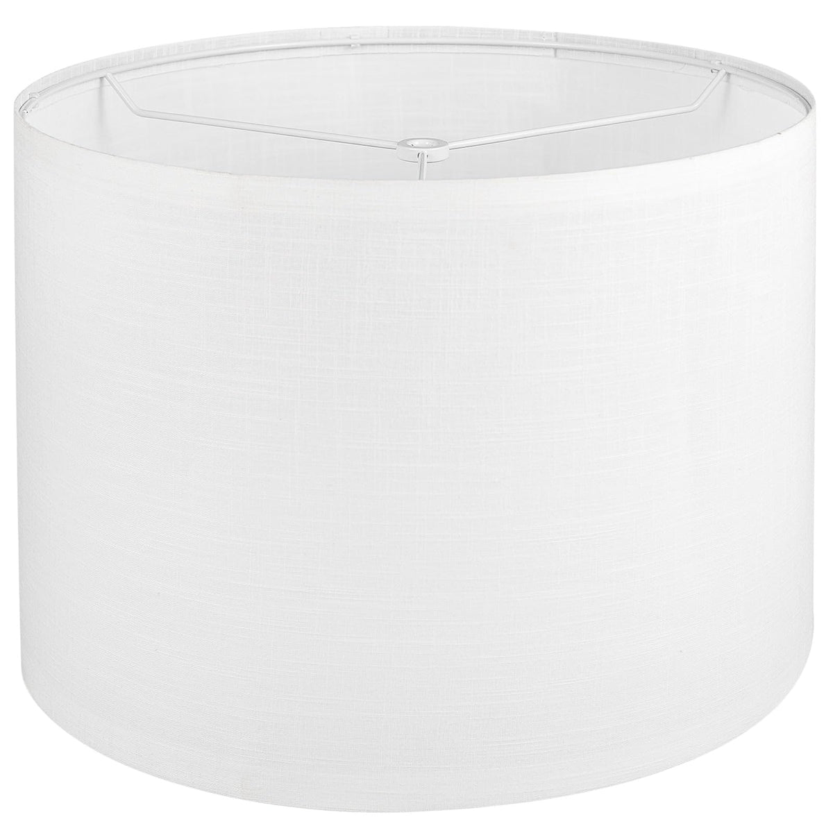 Koorle white drum lampshade 13x13x10 for table and floor lamps, soft lighting.