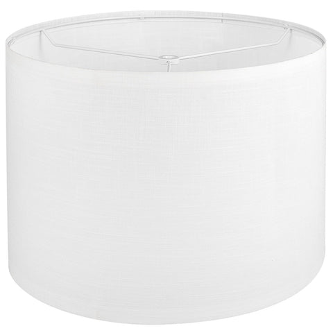 Koorle white drum lampshade 13x13x10 for table and floor lamps, soft lighting.