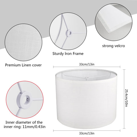 Koorle lampshade installed on harp base demonstrates easy assembly.