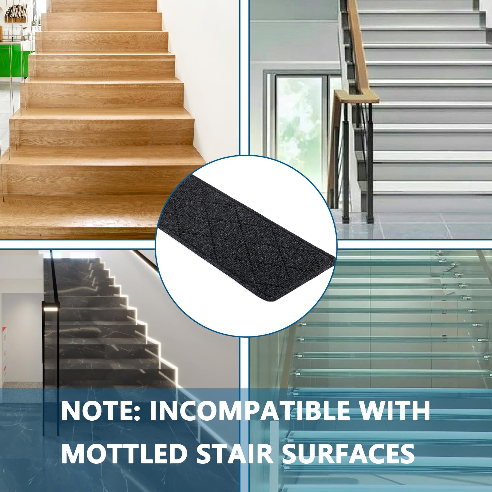 KOOTETA 15-pack covers most indoor staircases with neutral tones.