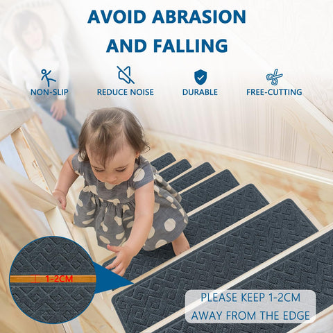 Installation of KOOTETA stair treads in five minutes on wooden stairs