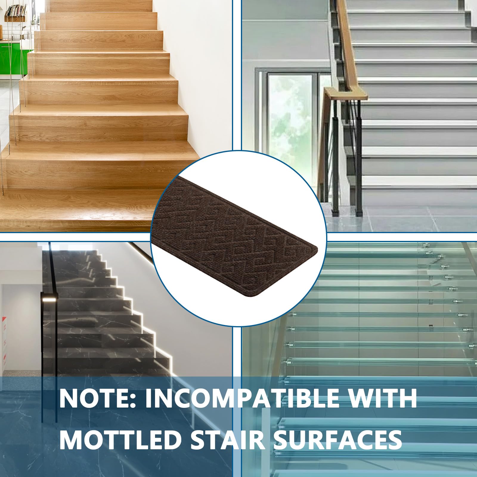 KOOTETA easy-clean design resists pet messes on stairs.