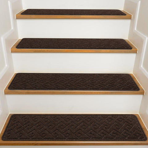 KOOTETA stair treads on wooden stairs offer a soft, non-slip step.