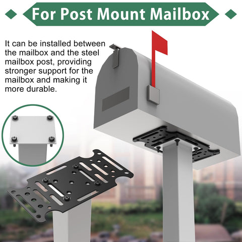 KOPKIO bottom-mount compatibility suits most post-mount mailbox sizes.
