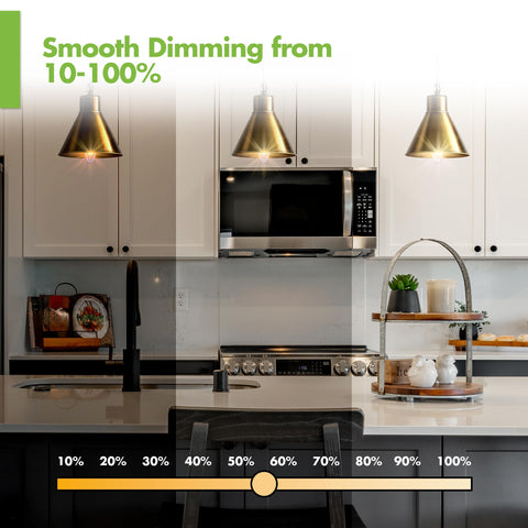 KOR 360-degree beam angle for broad, even room light