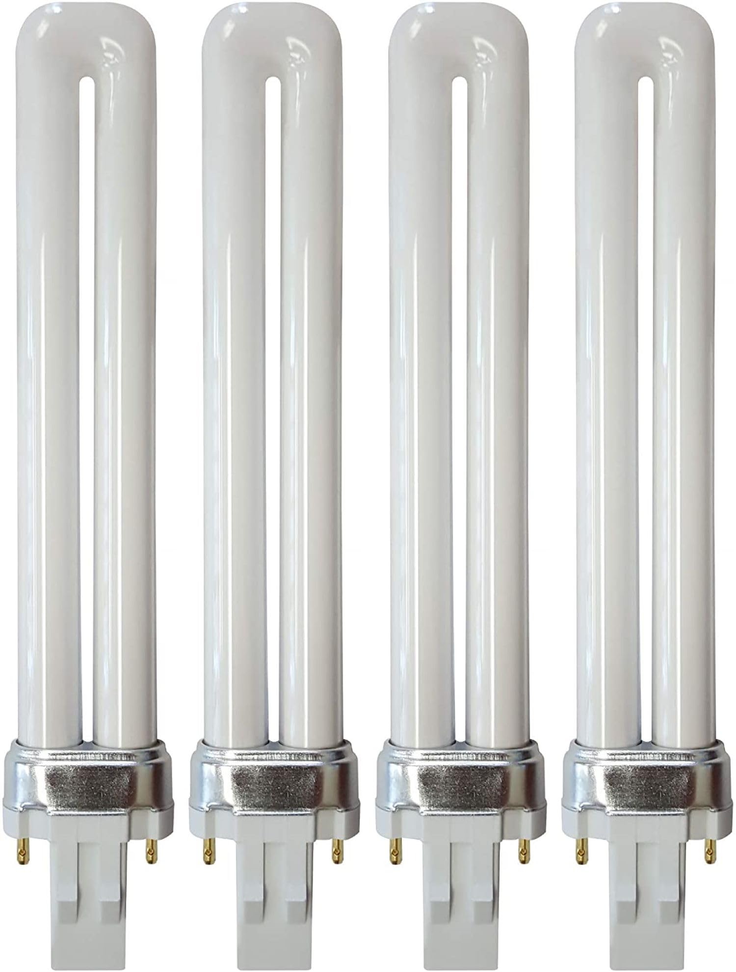 KOR 13W CFL GX23 bulbs pack four for GX23 sockets and daylight task lighting.