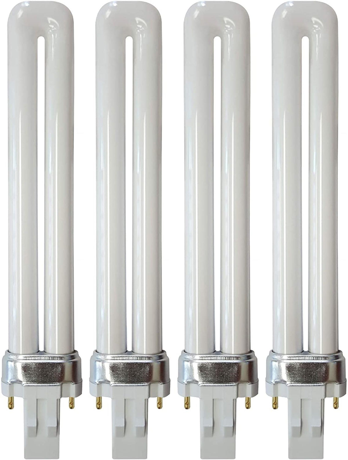 KOR 13W CFL GX23 bulbs pack four for GX23 sockets and daylight task lighting.