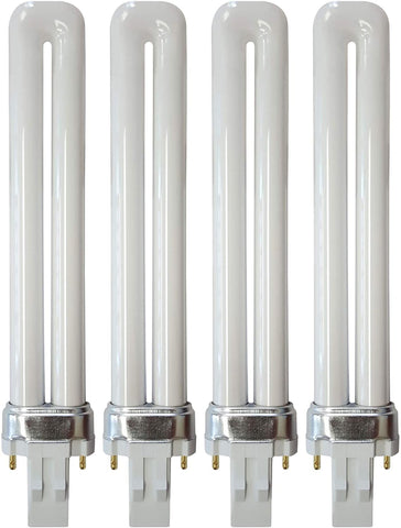 KOR 13W CFL GX23 bulbs pack four for GX23 sockets and daylight task lighting.