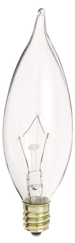 KOR 210-lumen E12 bulb delivers bright yet warm chandelier lighting.