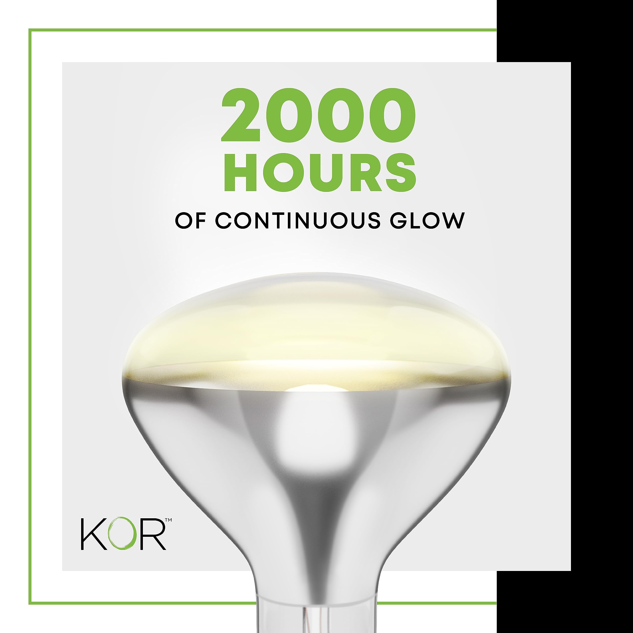 KOR 250W Heat Lamp ideal for chicken coops and brooders emitting steady warmth.