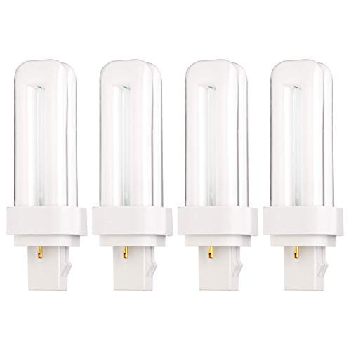 KOR 4-pack 13W GX23-2 base front view, ready-to-install replacement