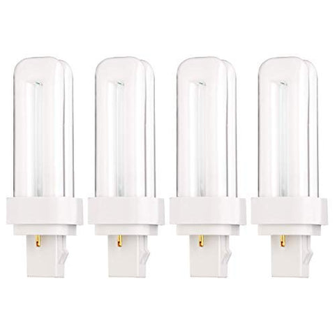 KOR 4-pack 13W GX23-2 base front view, ready-to-install replacement