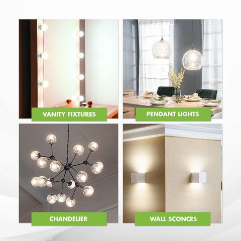 KOR LED G25 Filament Globe Bulbs with E26 base for easy retrofit